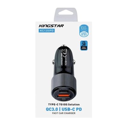 شارژر فندکی 38 وات Kingstar مدل KC135IPD