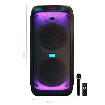 اسپیکر چمدانی بلوتوثی رم و فلش خور Verity V-PS2208 + میکروفون و ریموت کنترل