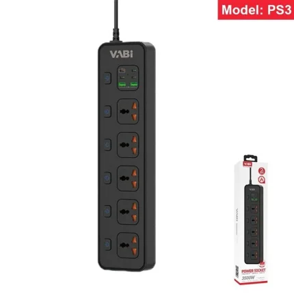 چند راهی و محافظ برق هوشمند VABI مدل PS3 تایمردار