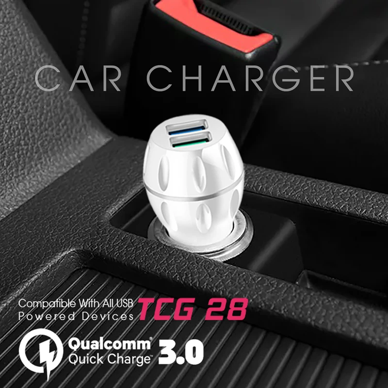 TCG28-1 شارژر فندکی تسکو مدل TCG 28 به همراه کابل تبدیل microUSB