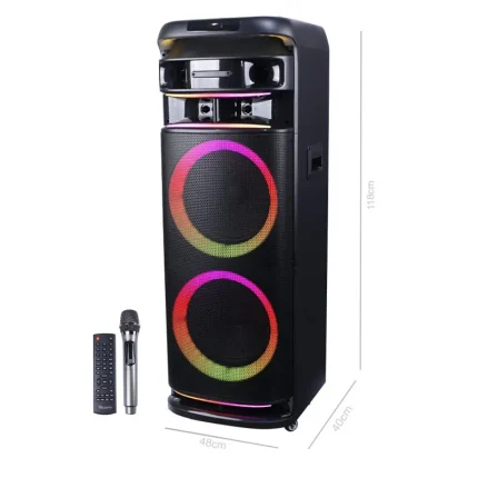 اسپیکر خانگی ایستاده Verity V-PS3012 + میکروفون و ریموت کنترل